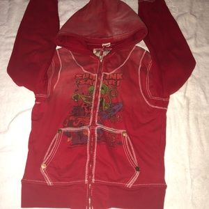 True Religion Red graphic Sweatshirt